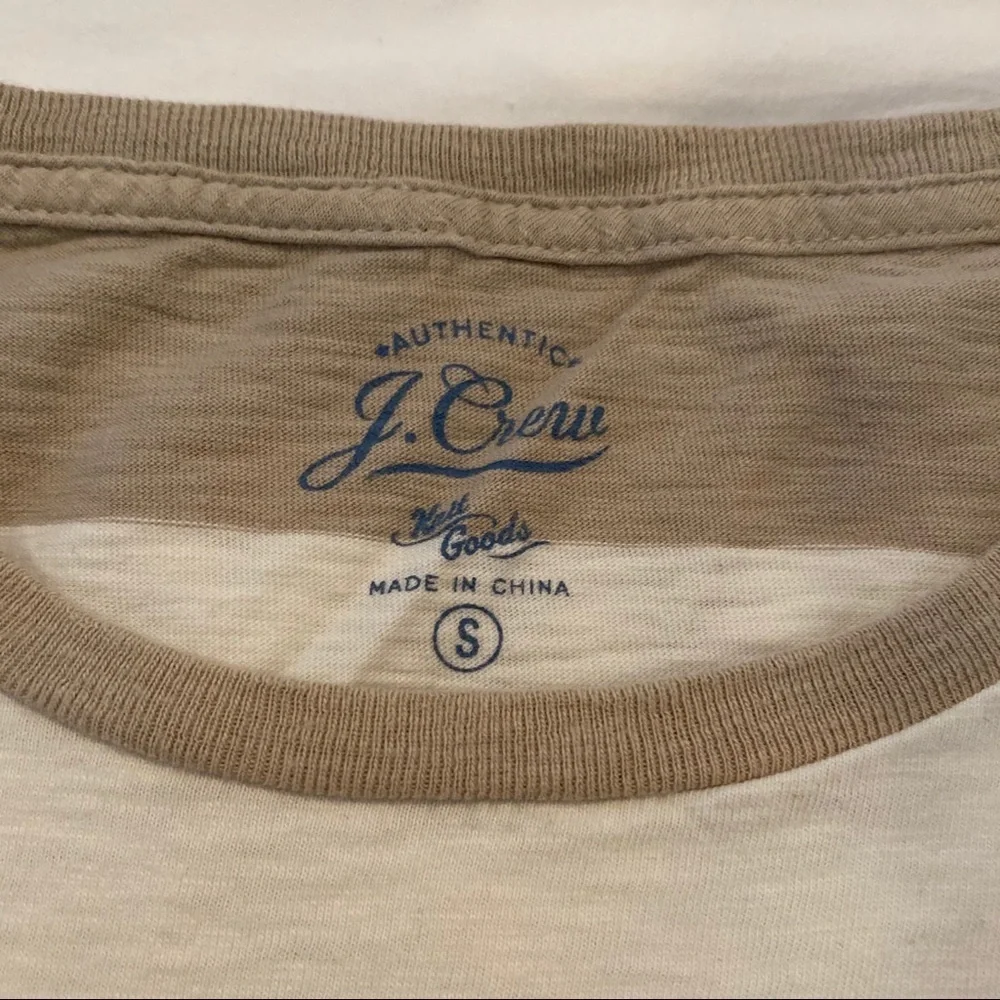 J. Crew Striped Pocket Tee